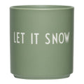 Favourite kopp LET IT SNOW 25 cl green