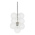DIY taklampe 12 glasskuler klar