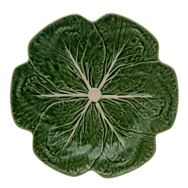 Cabbage tallerken kålblad 26,5 cm grønn