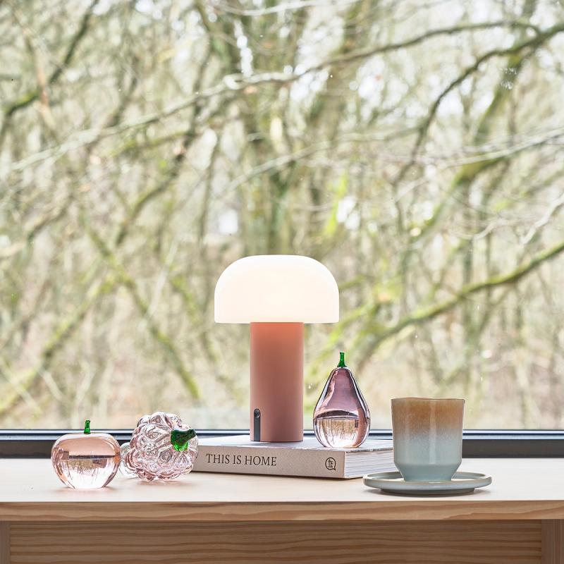Styles LED lampe 15x22,5 cm rosa