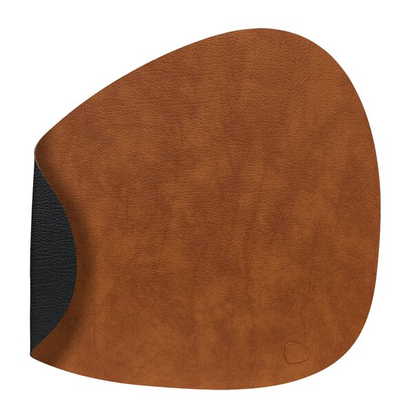 Curve Bull brikke tosidig cognac/svart