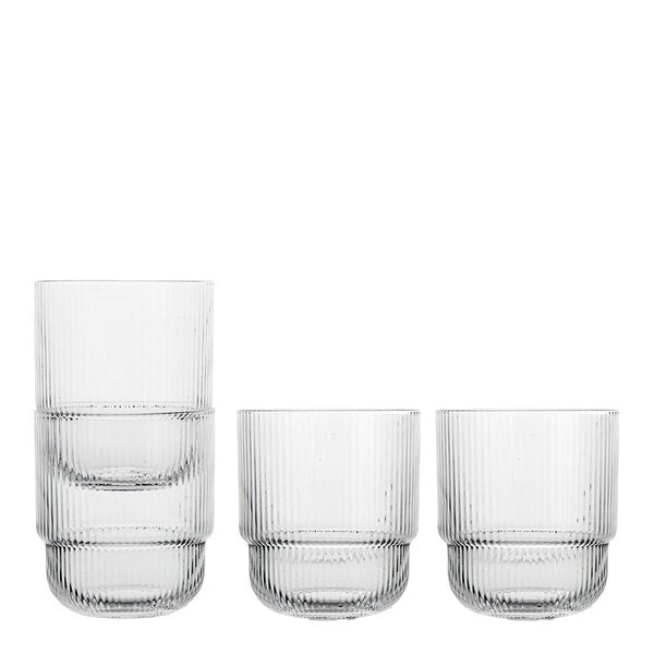 Blanka vannglass 40 cl 4 stk klar