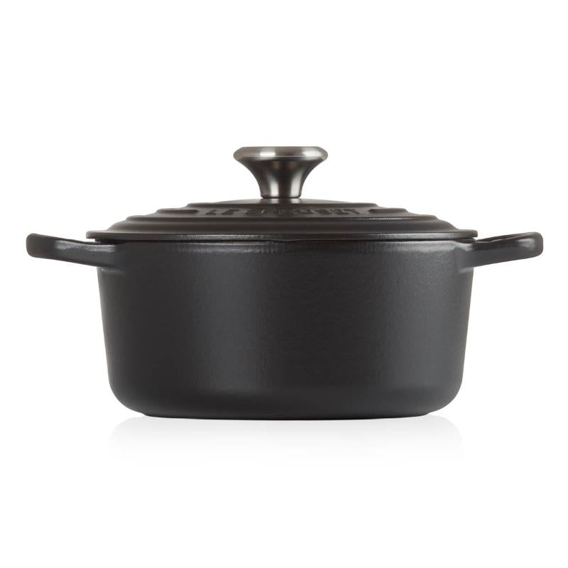 Signature støpejernsgryte rund 24 cm 4,2L matte black