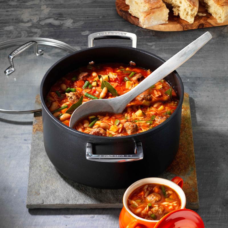 Toughened Non-Stick gryte med glasslokk 6 L
