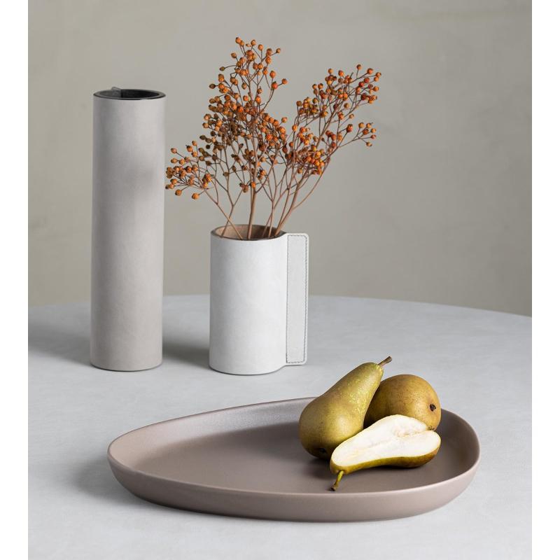 Curve Stoneware serveringsfat 35x30 cm varm grå