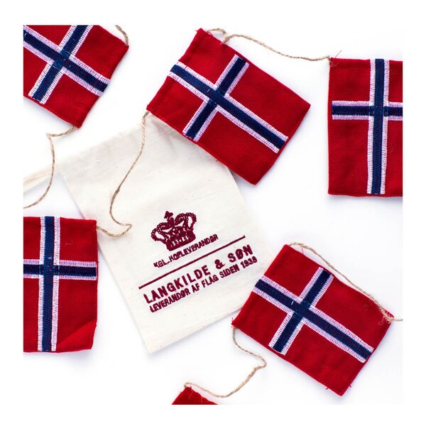 Nordic way flaggrekke store flagg 3 m