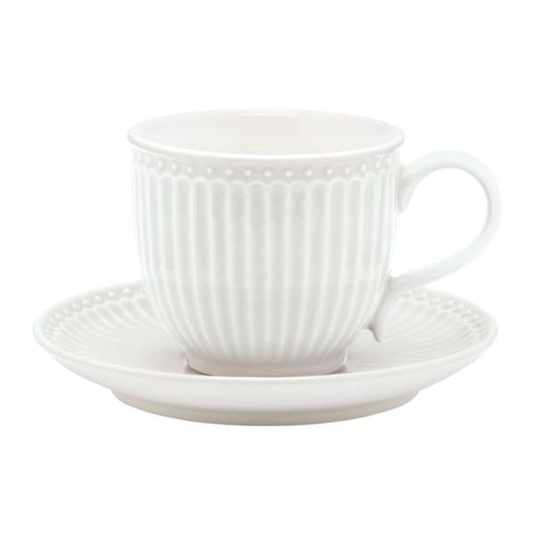 Everyday Alice kopp med fat 20 cl white