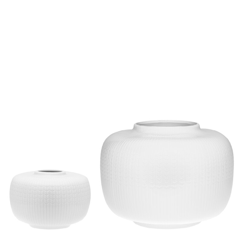 Swedish Grace vase 22x17 cm snø/hvit
