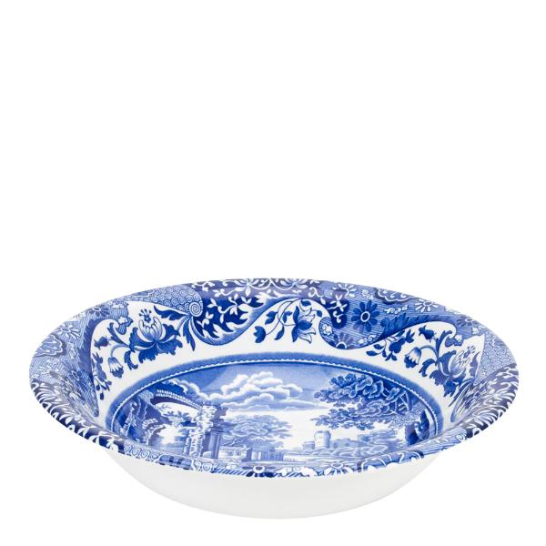 Blue Italian frokostbolle 16 cm blå/hvit