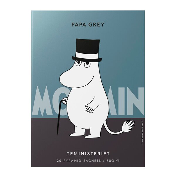 Mummi pyramideposer Mummipappa Grey svart te appelsin 20 stk