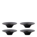 Pion eggeglass 9 cm 4 stk svart/brun