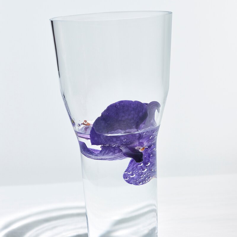 Solare høy vase 12x26 cm klar