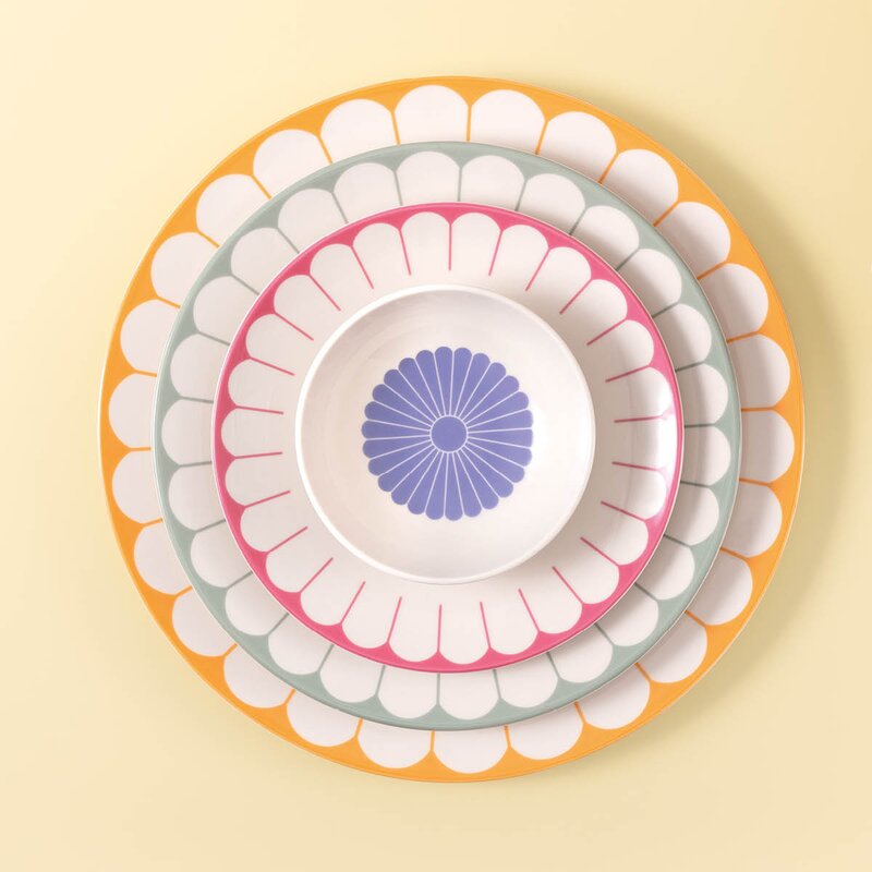 Fleur couleur serveringsfat 31,8 cm farget