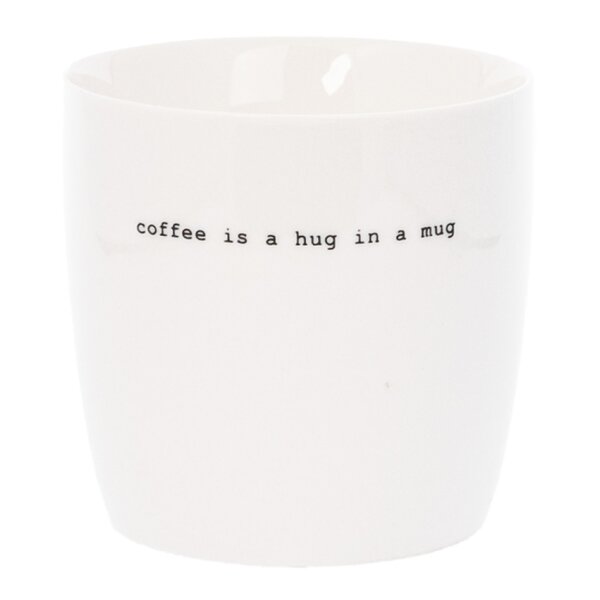 Krus coffee is a hug 30 cl hvit