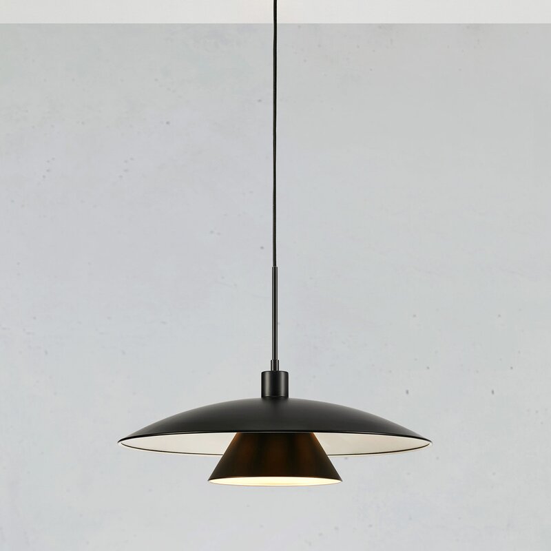 Millinge taklampe 50 cm svart matt