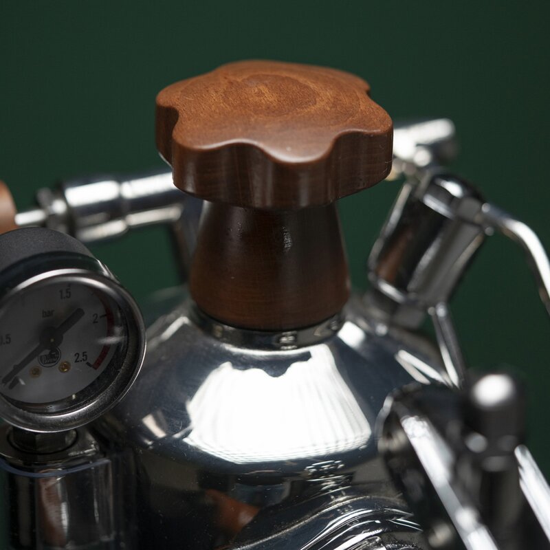 Lever manuell espressomaskin 0,8L professional lusso stål