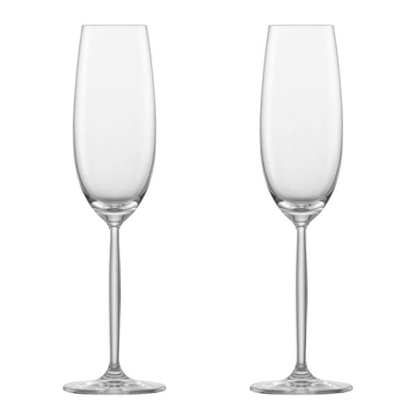 Diva champagneglass 2 stk 22 cl klar