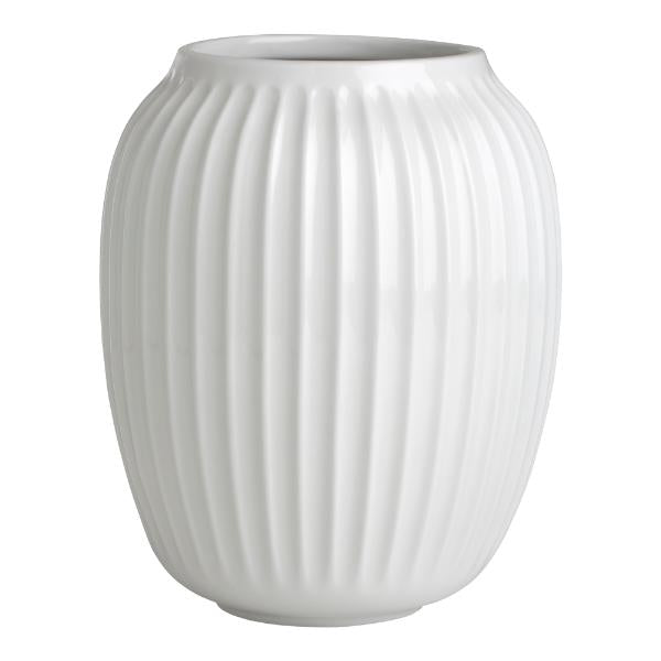 Hammershøi vase 21 cm hvit