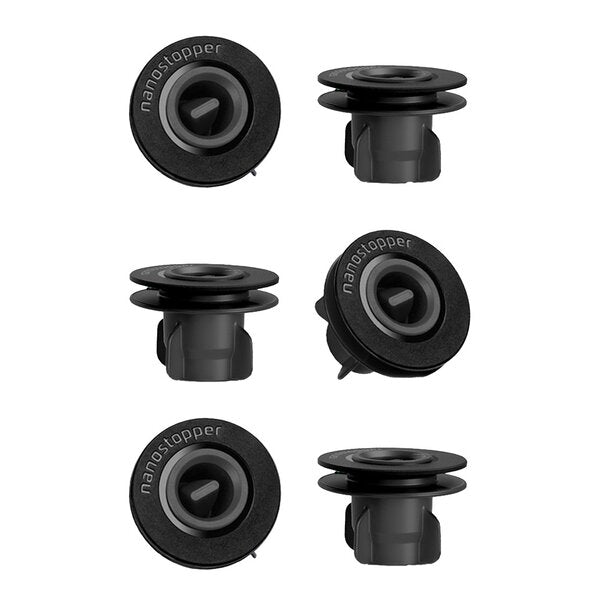 Ekstra stoppers 6 stk svart