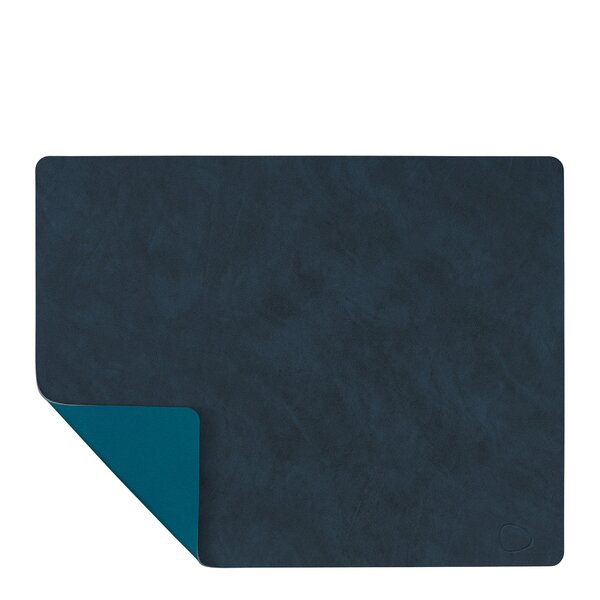 Square Nupo brikke tosidig midnight blue/petrol