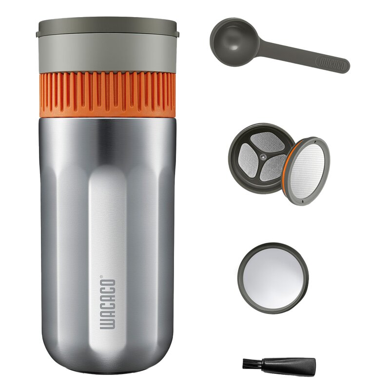 Pipamoka alt-i-ett presskanne/termokopp 240 ml svart