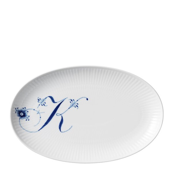 Alfabet tallerken oval K 23 cm