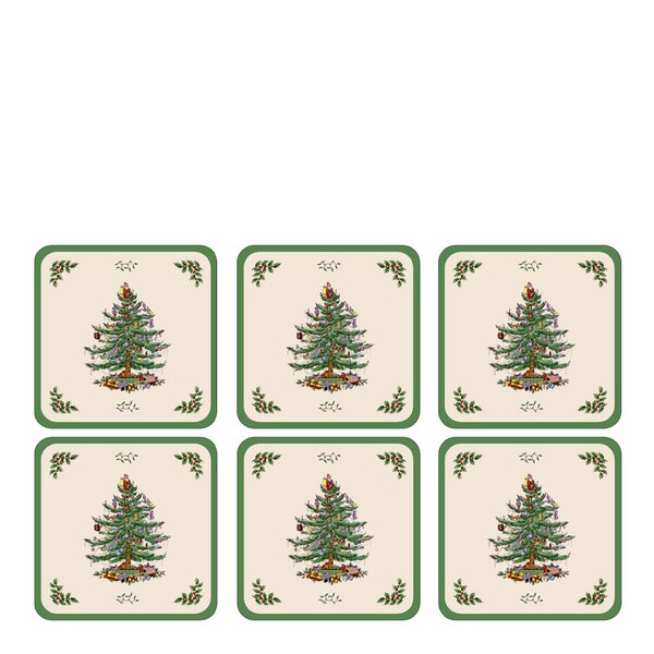 Christmas Tree glassbrikke 6 stk