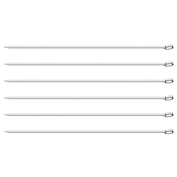 Churrasco grillspyd 33,5 cm sølv