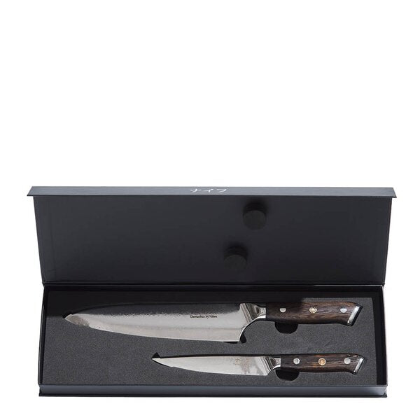 Wengè knivsett 2 deler kokkekniv + universalkniv