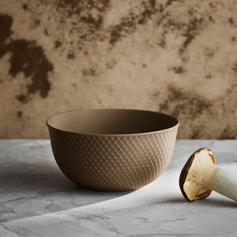 Rhombe Earth serveringsskål 17,5 cm clay