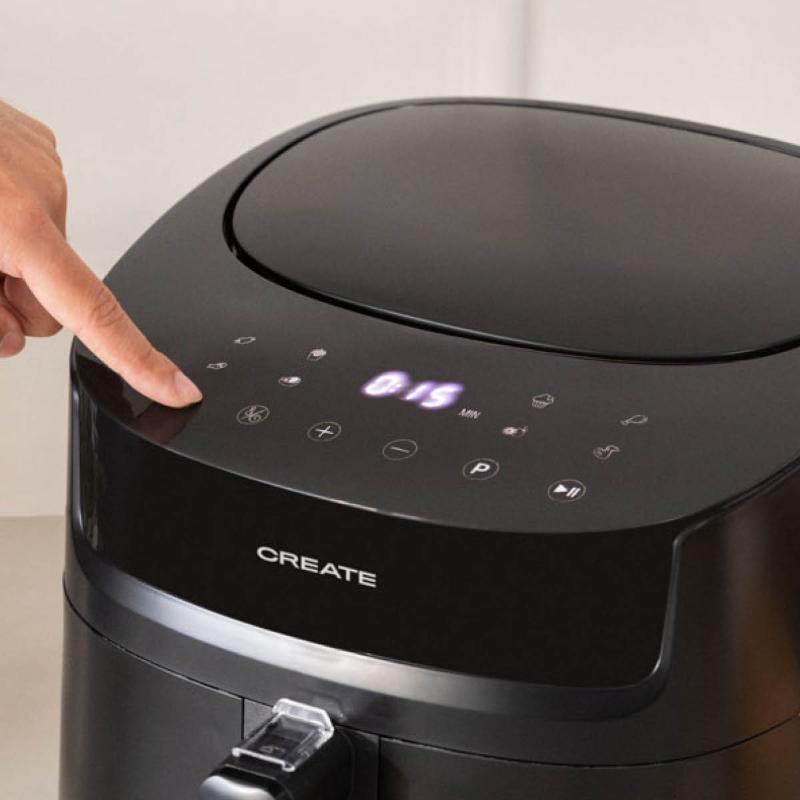Airfryer single kurv 6,2L svart