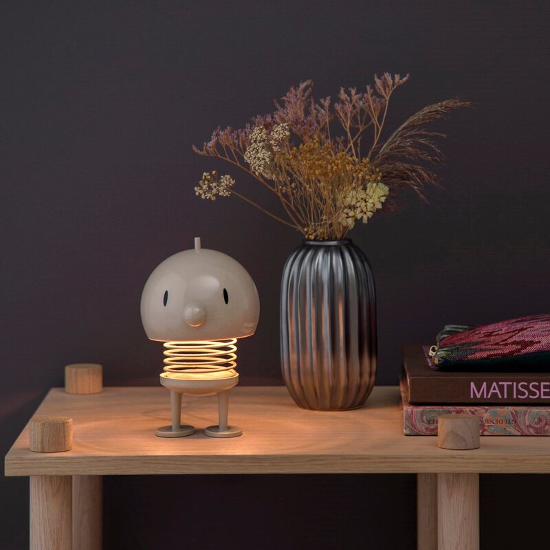 LED lampe stor 15 cm latte