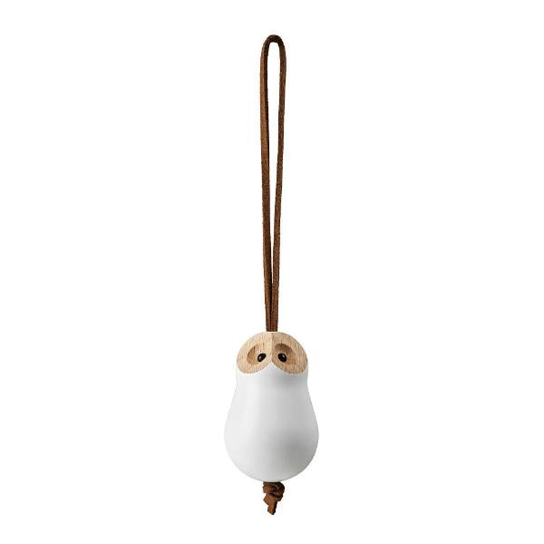 Forest Tales ugle 4 cm blank hvit