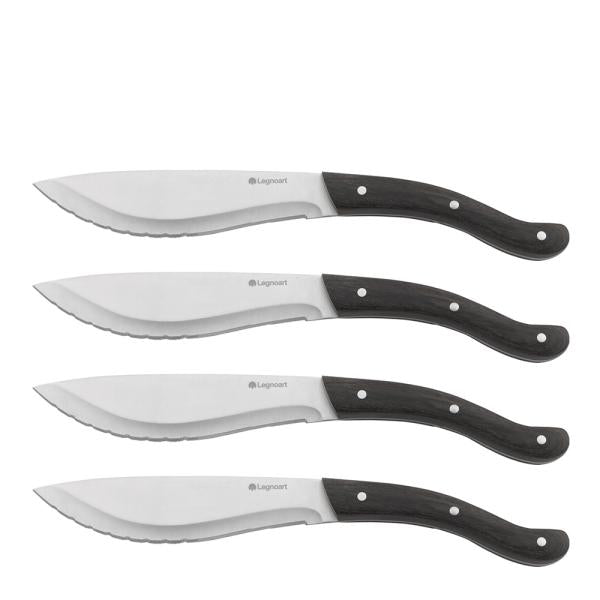 Tomahawk steakknivsett 4 stk mørkt skaft