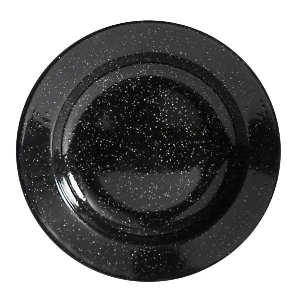 Doris emaljetallerk 20 cm svart