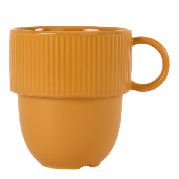 Inka kopp med hank 27 cl gul pantone 4023C