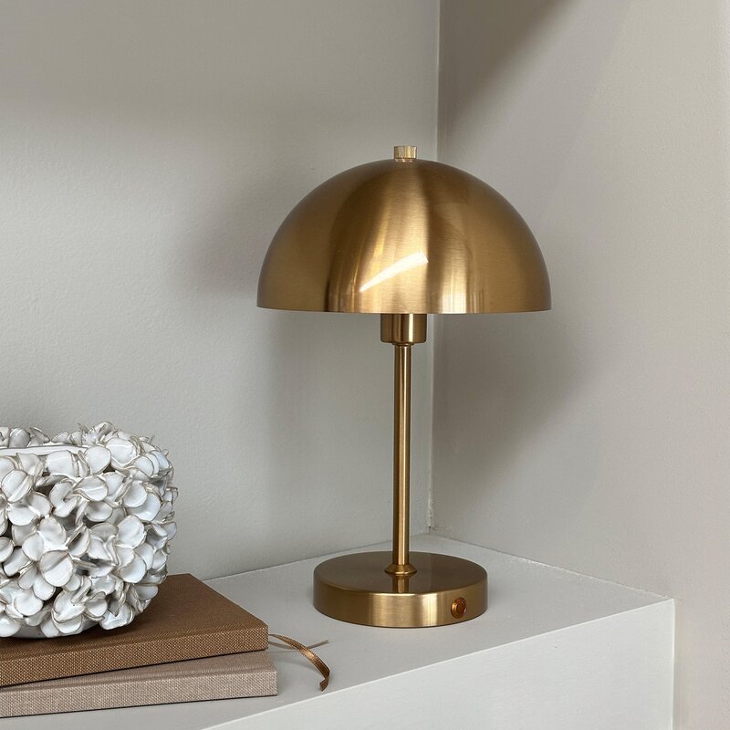 Stockholm portable bordlampe version 2 30 cm antik messing
