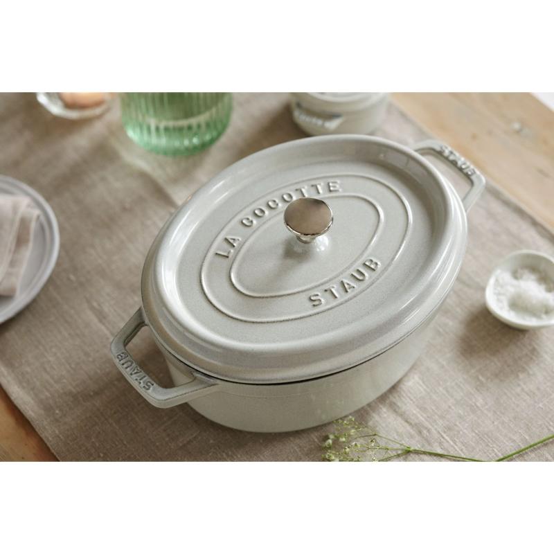 La Cocotte oval gryte 29 cm 4,2L hvit