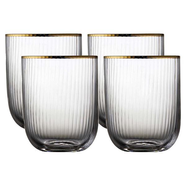 Palermo tumbler 35 cl 4 stk gold