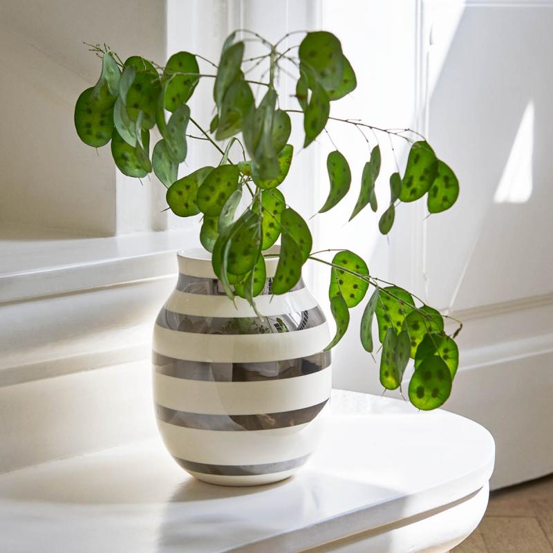 Omaggio vase 20 cm sølv