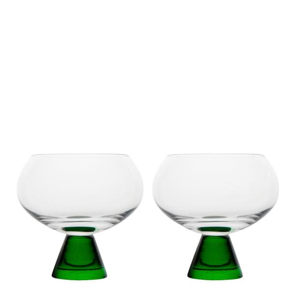 Indy glass 24 cl 2 stk grønn