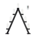 Arbor Lysestake 7 lys 85 cm svart