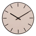 Dark oak powder veggklokke 28 cm rosa linoleum m/svart viser