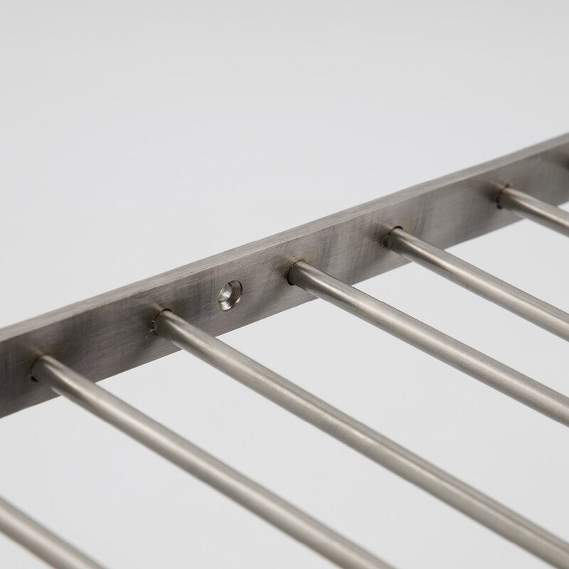 Stilio glass rack 40x30 cm antikk sølvfinish