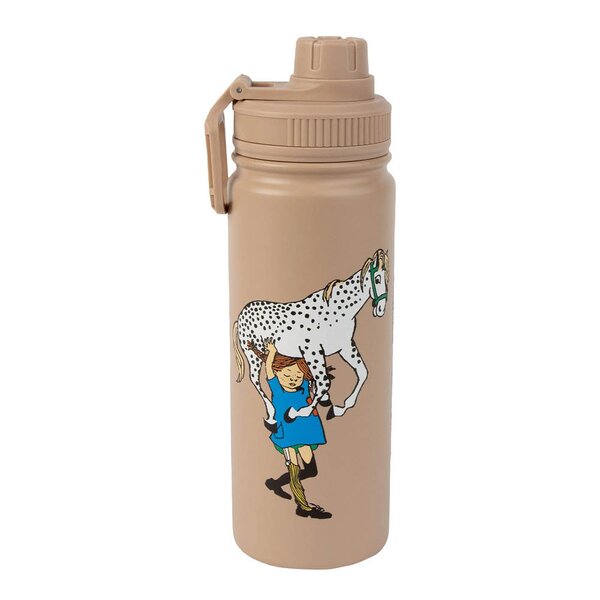 Pippi termoflaske 0,55L Pippi hest beige