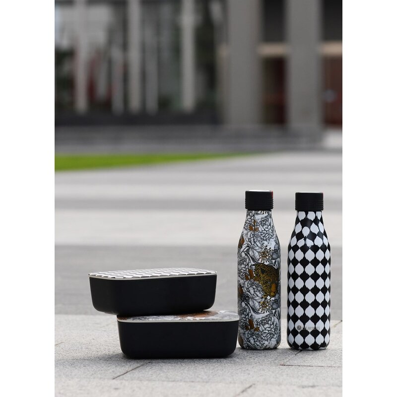 Bottle Up Design termoflaske 0,5L brun/hvit/grå