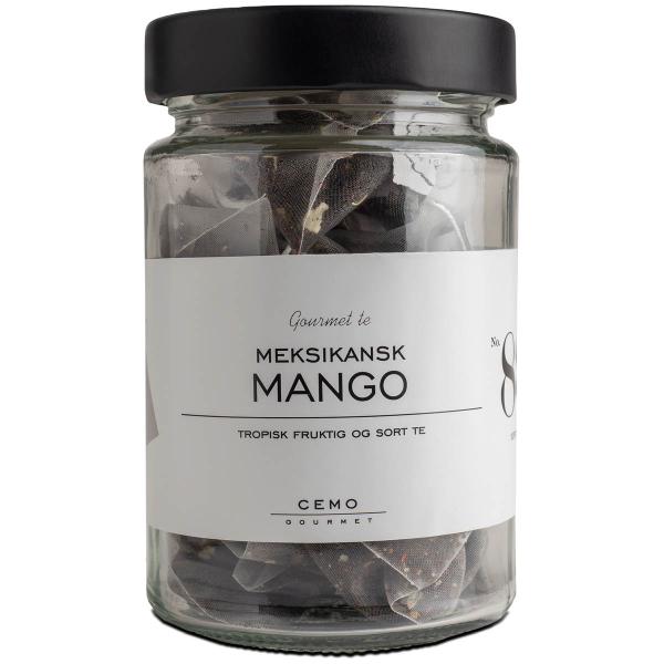 Meksikansk mango te i pyramideposer