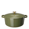 Støpejernsgryte 6,7L oliven