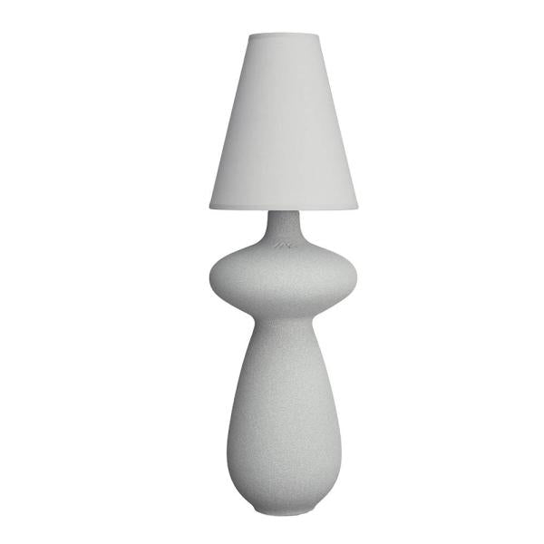 Balustre bordlampe 56 cm grå