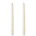 Kronelys 25 cm 2 stk ivory